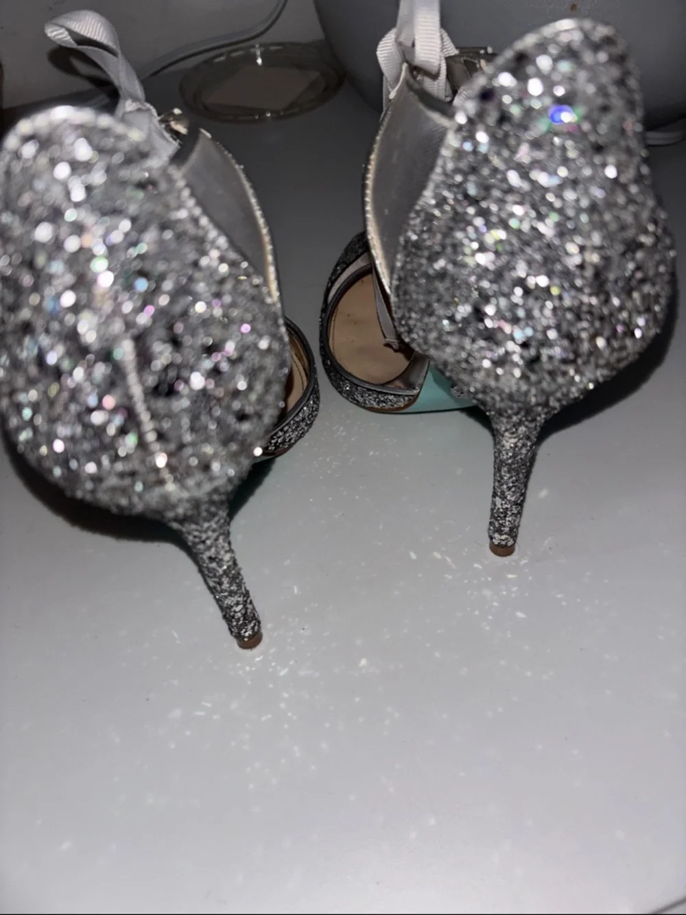 Betsy Johnson Glitter Heels - Picture 5 of 6
